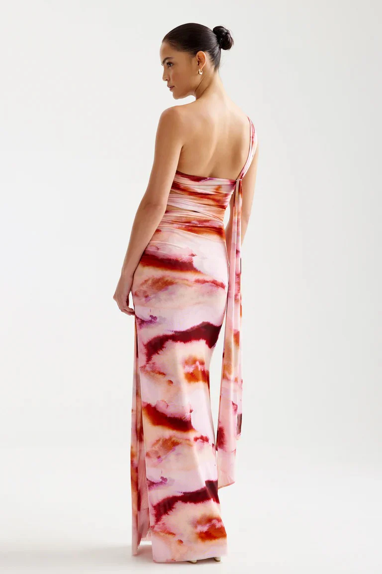 Nuri Dress - Pink Mineral Print - Image 6