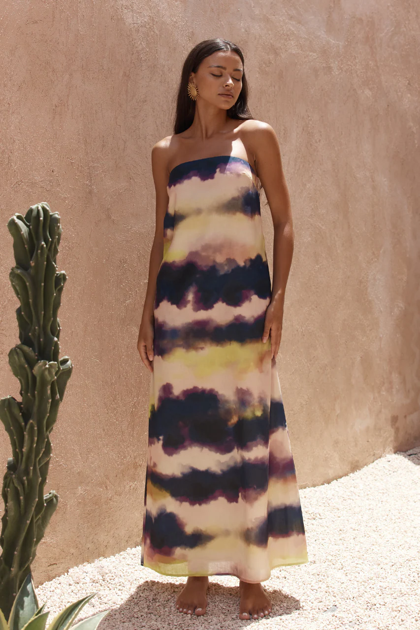 Oasis Strapless Dress - Storm - Image 4