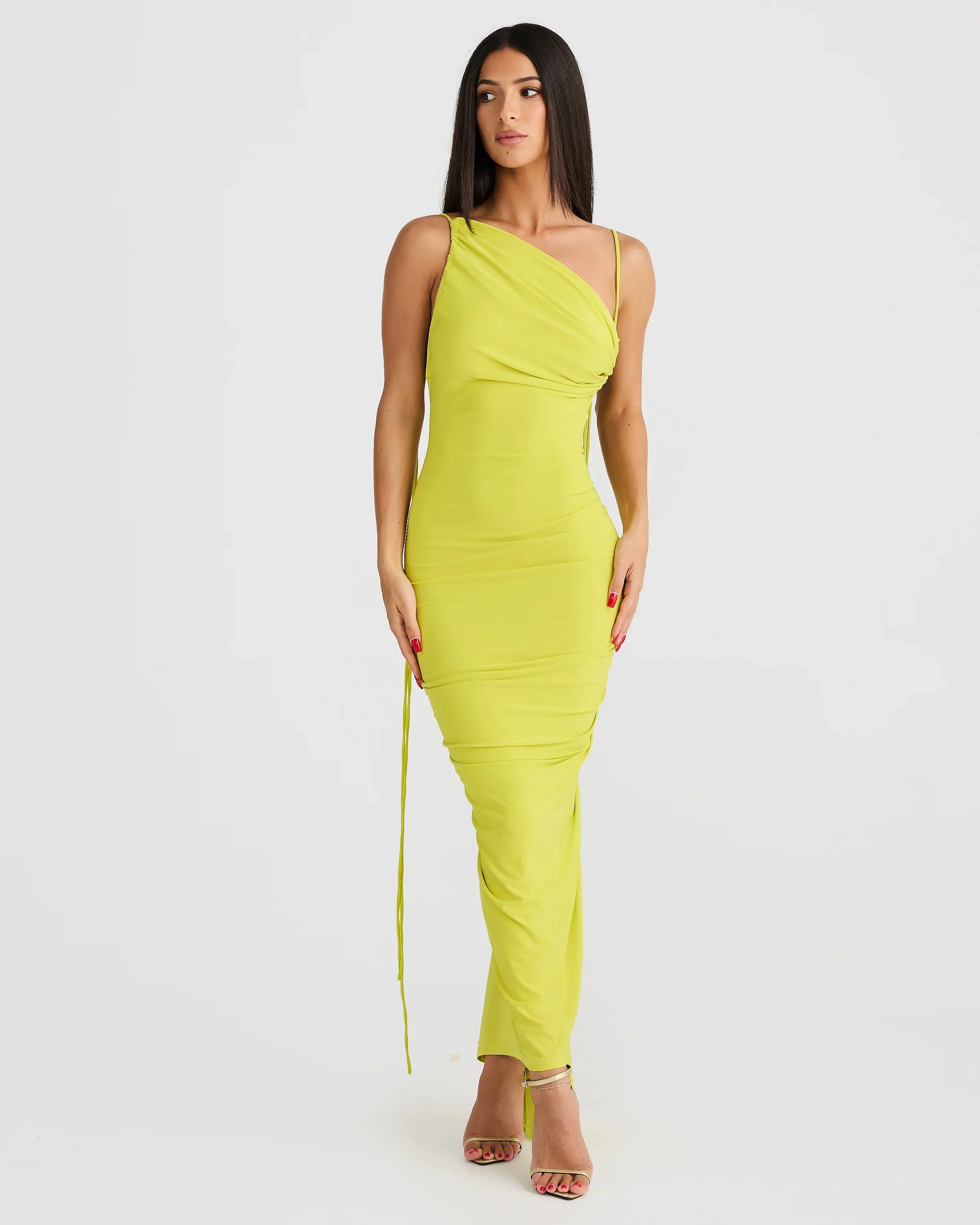 Olivia Dress - Chartreuse - Image 5