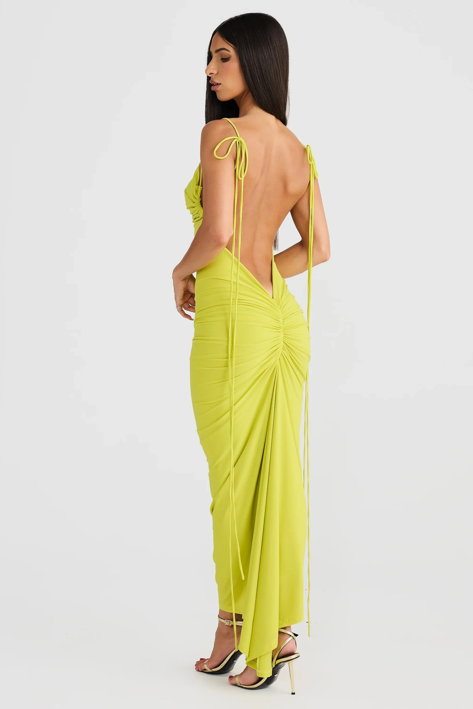 Olivia Dress - Chartreuse - Image 6