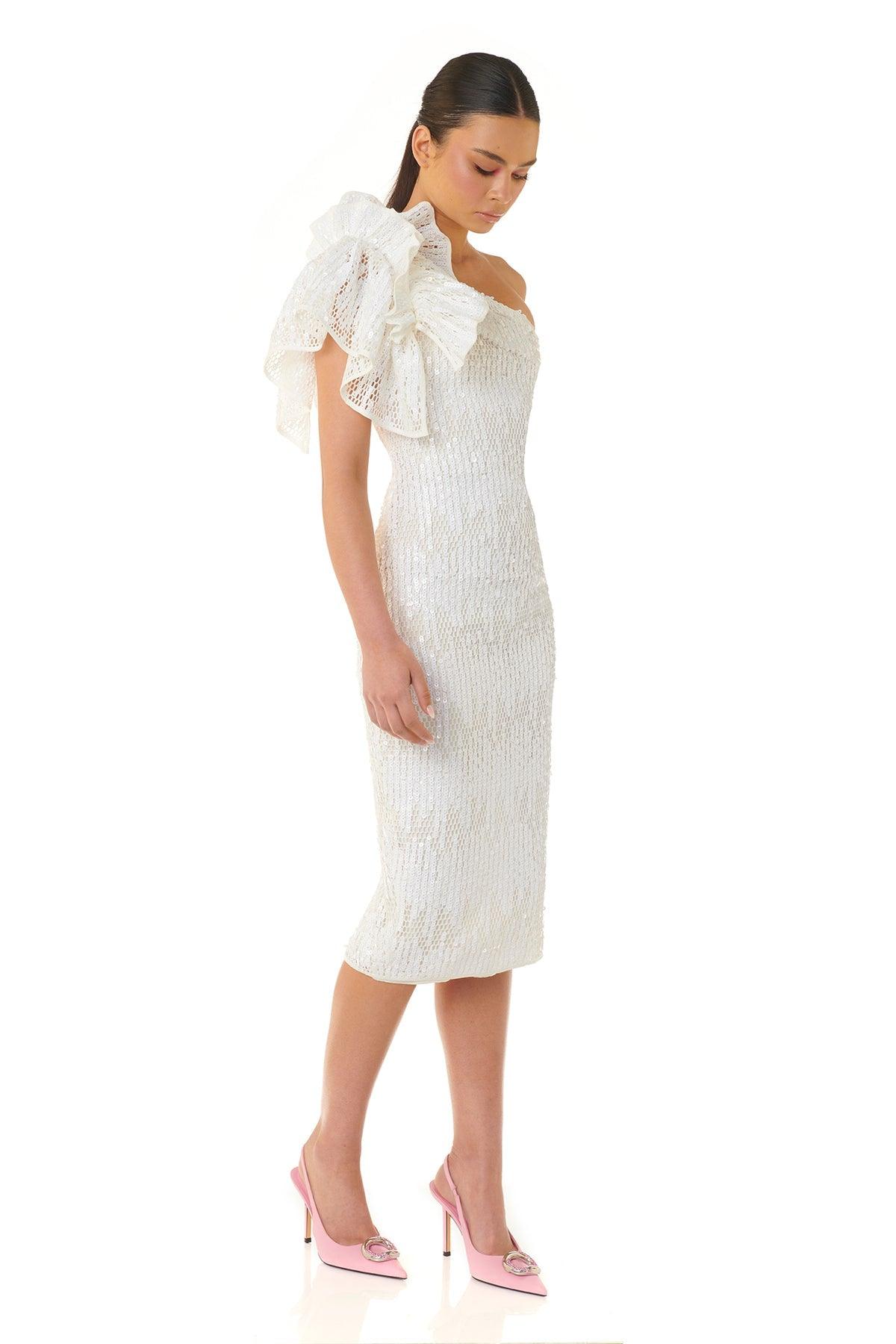 Olivia Dress - White - Image 5