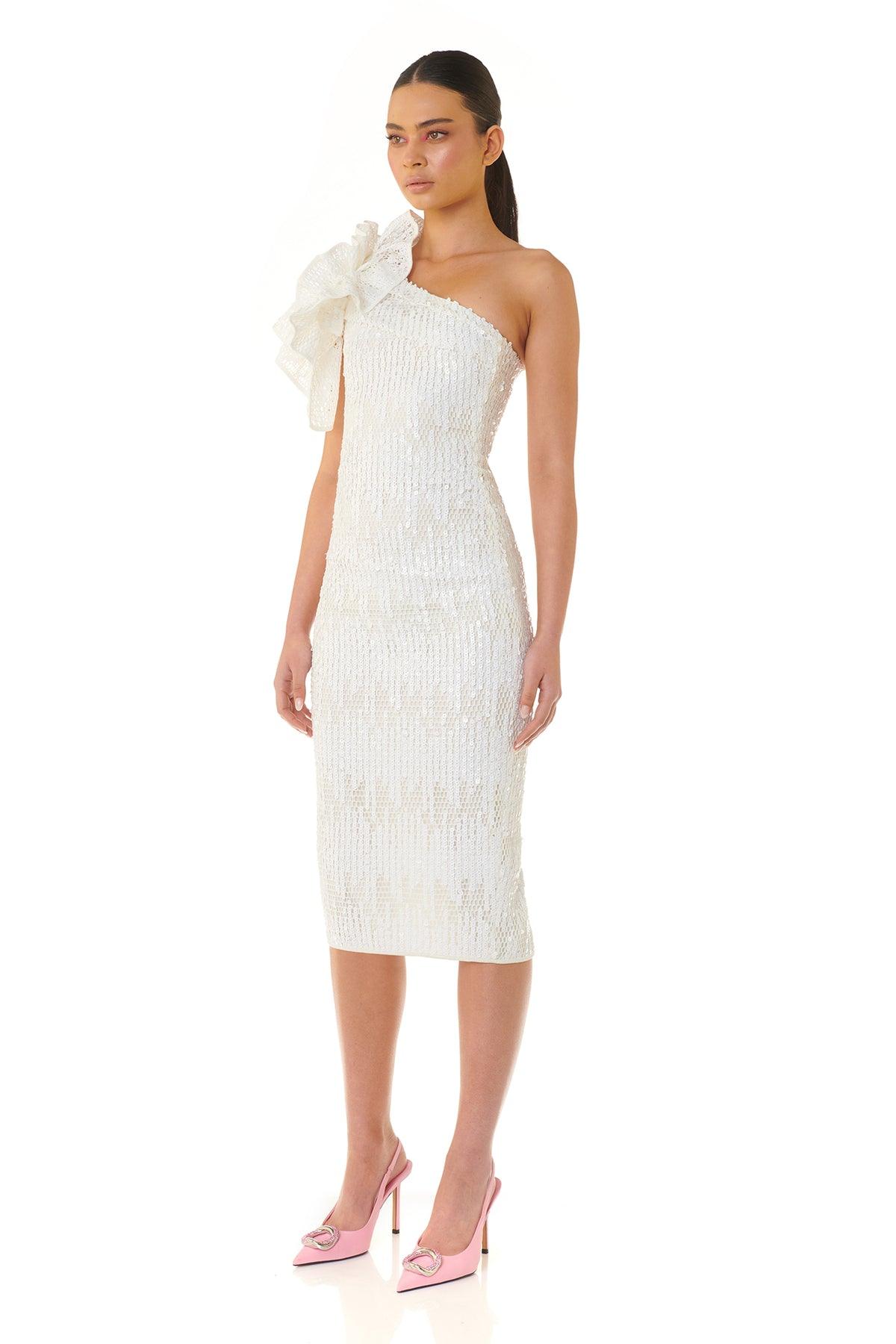 Olivia Dress - White - Image 6