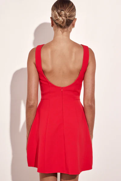 Opal Mini Dress - Red - Image 2