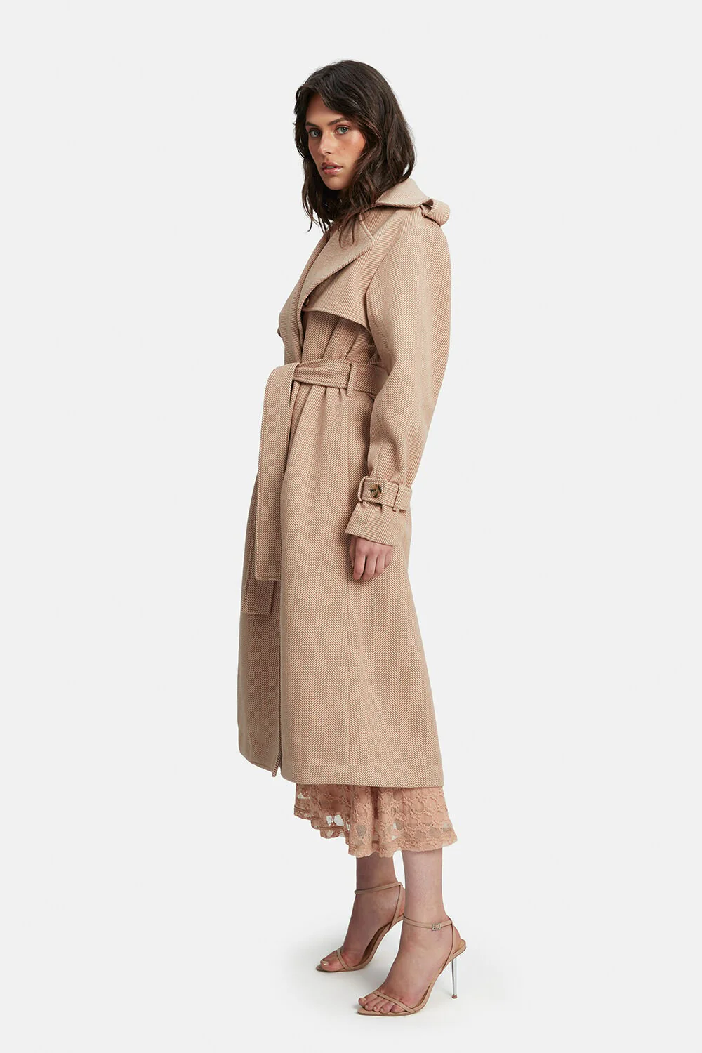 Oversized Trench - Herringbone - Image 4