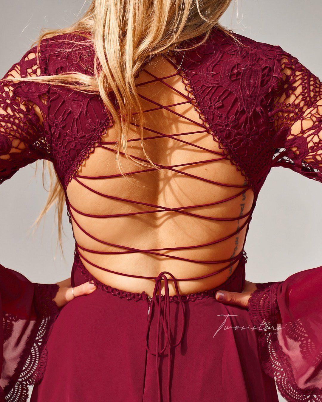 Paige Dress - Red - Image 7