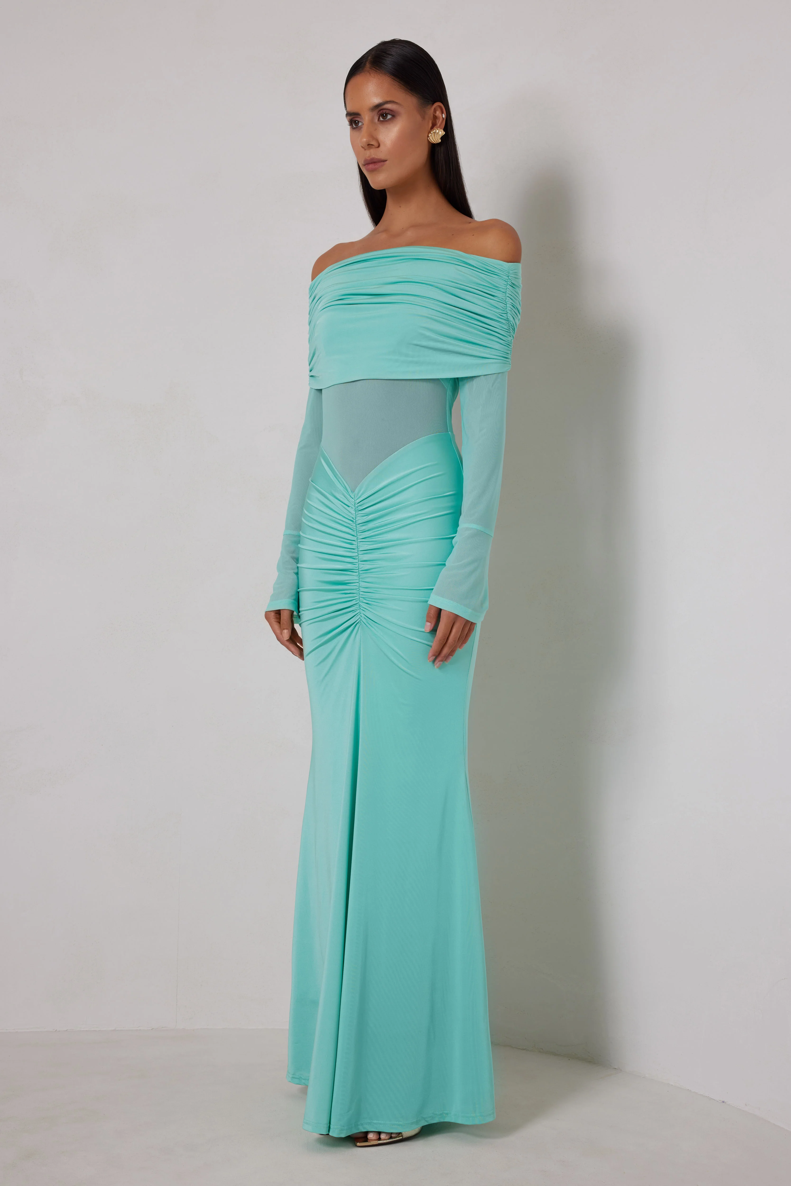 Paige Dress - Turquoise - Image 3