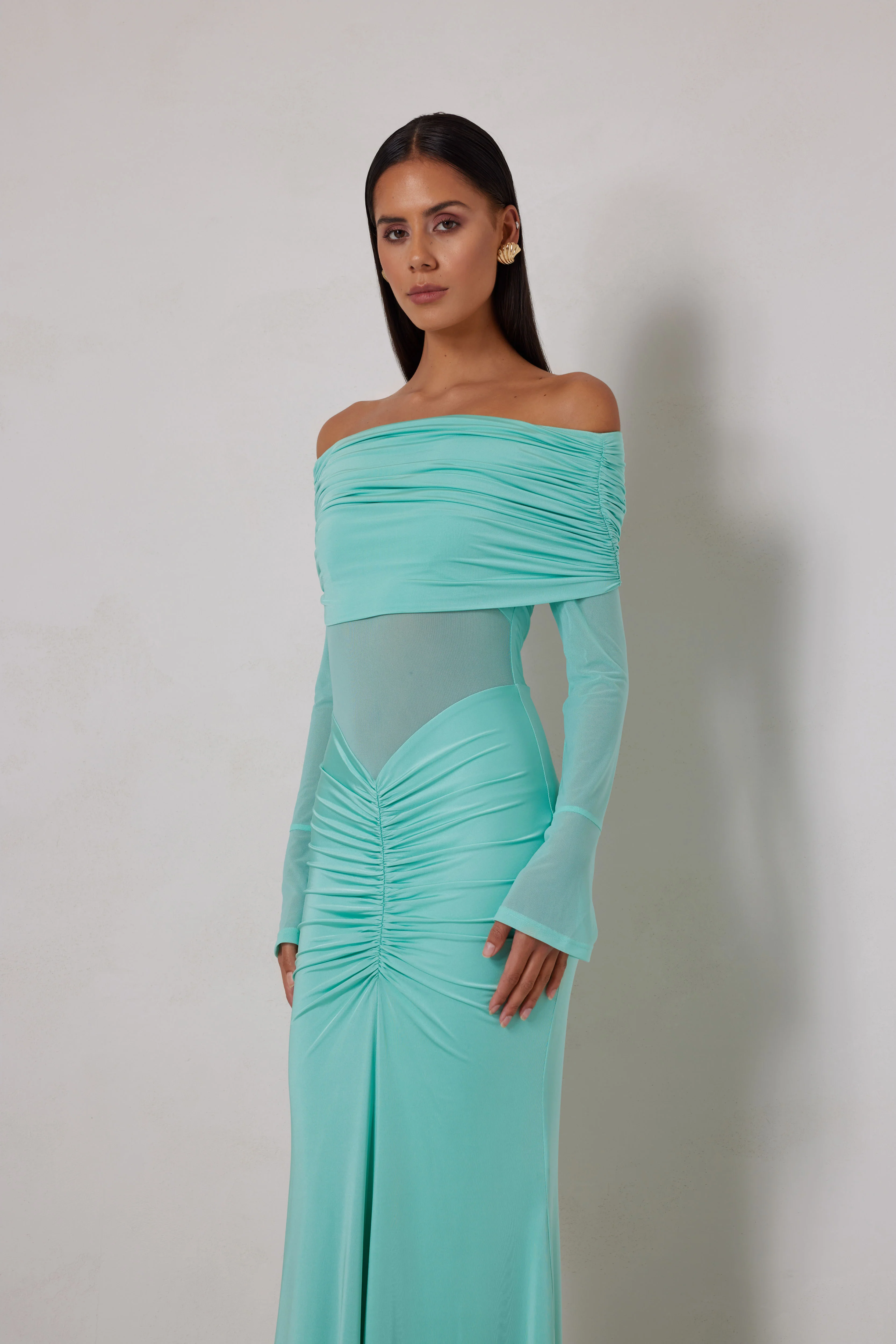 Paige Dress - Turquoise - Image 4