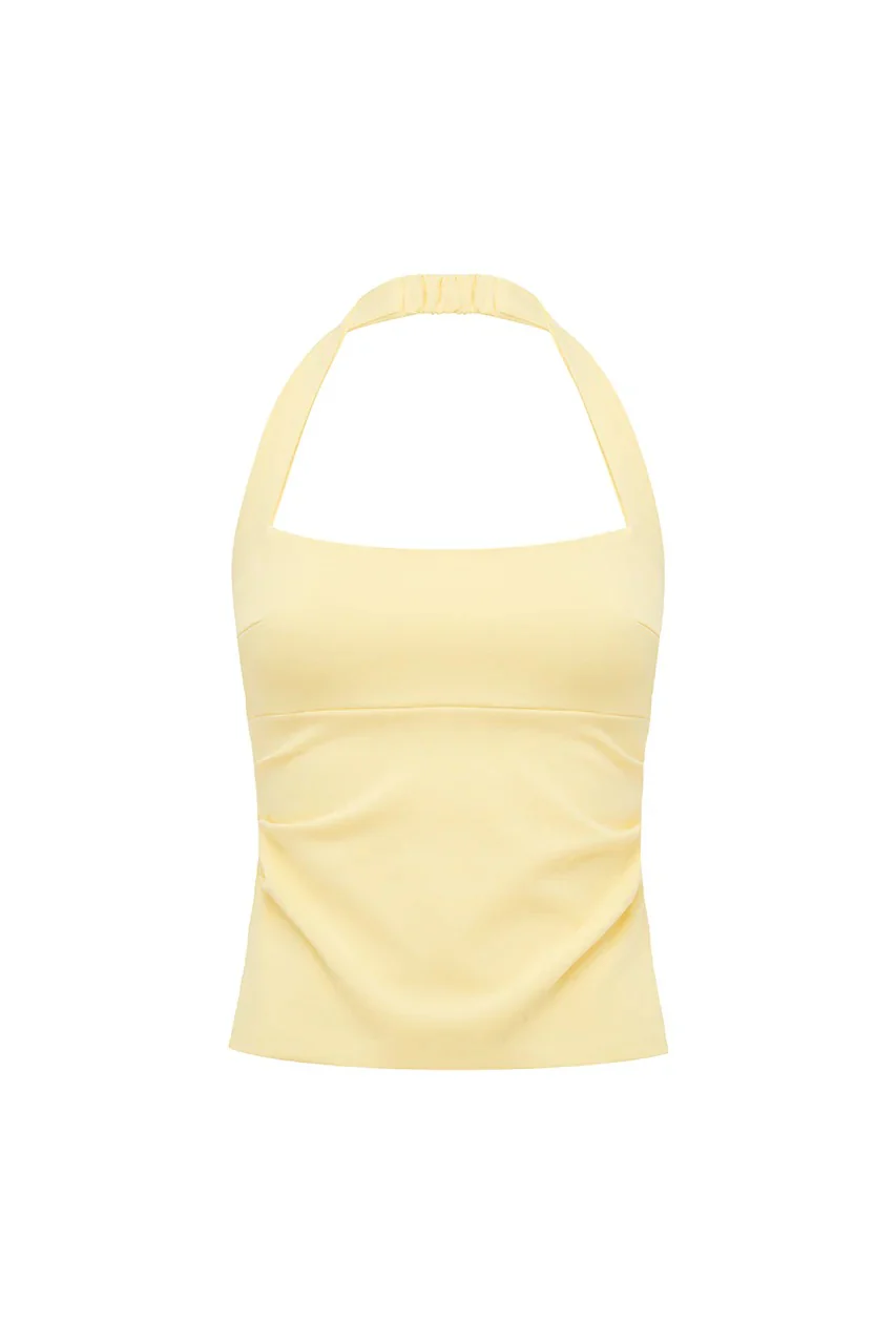 Parker Halter Top - Lemon - Image 6