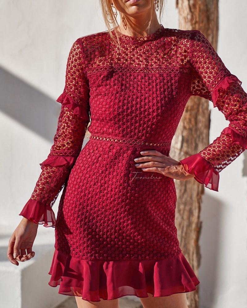 Parson Dress - Red - Image 10