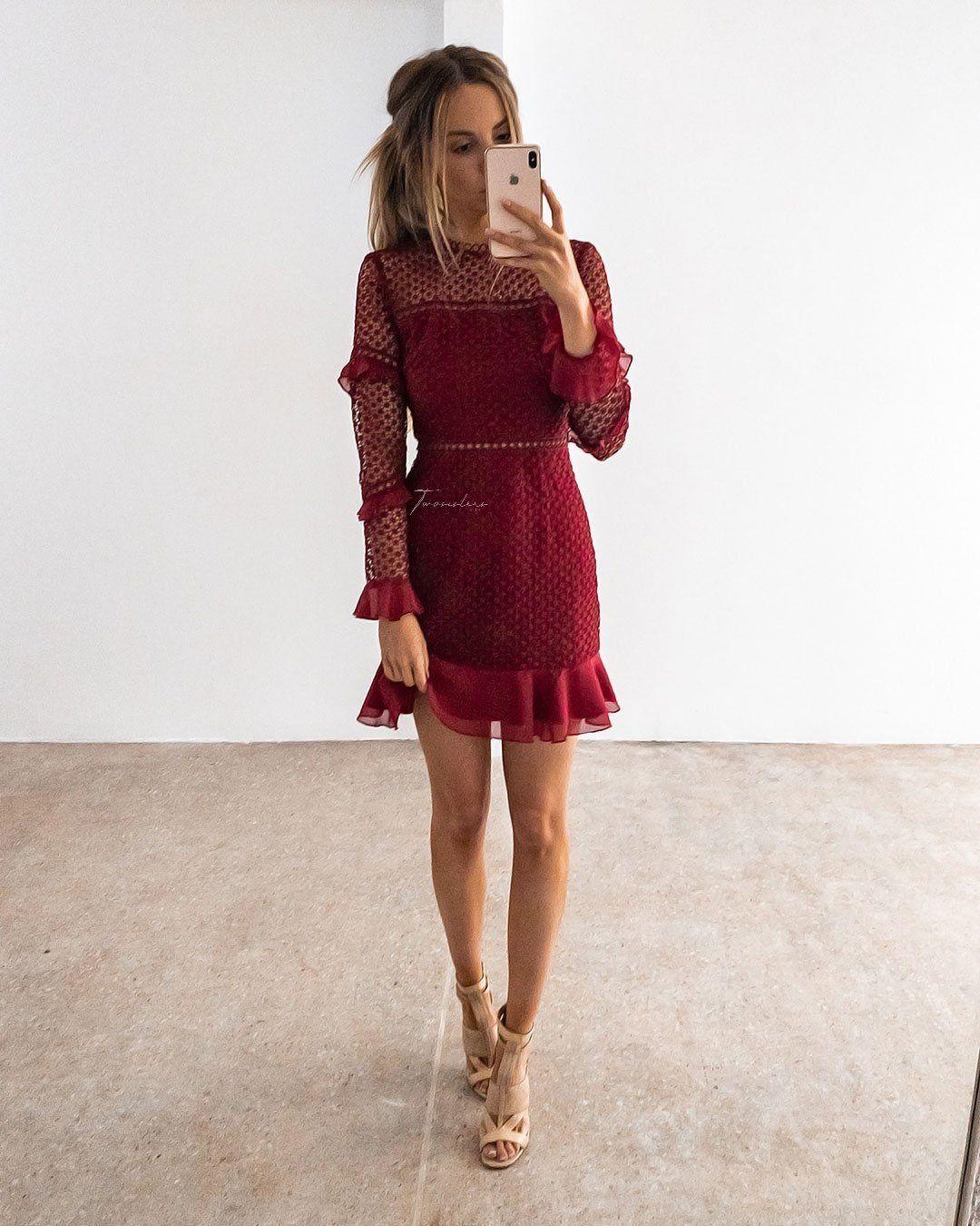 Parson Dress - Red - Image 2