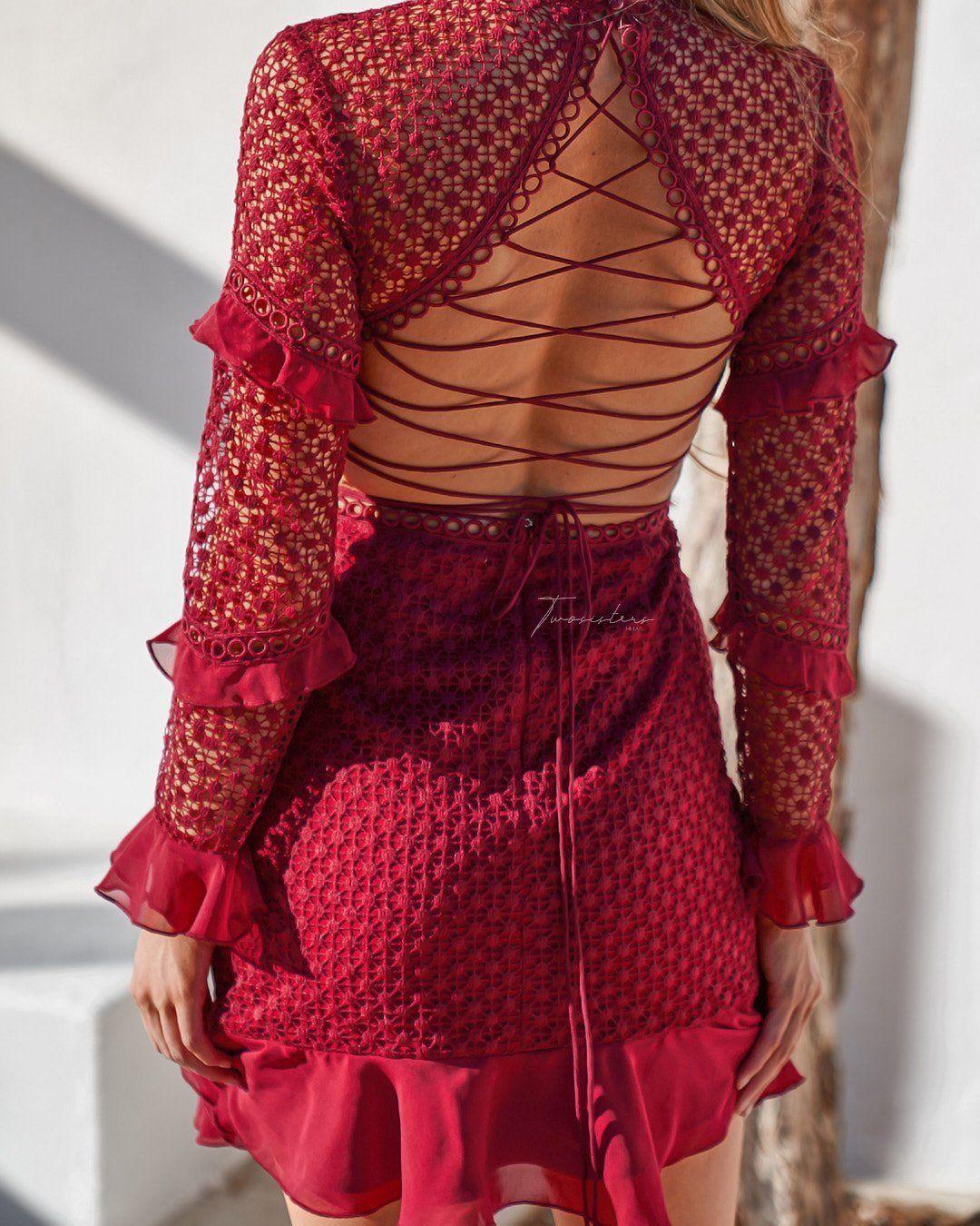 Parson Dress - Red - Image 7
