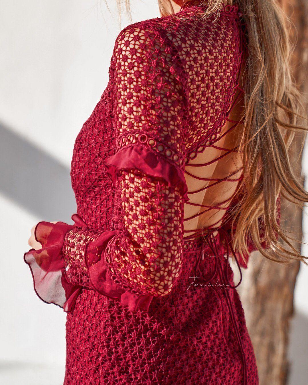 Parson Dress - Red - Image 8