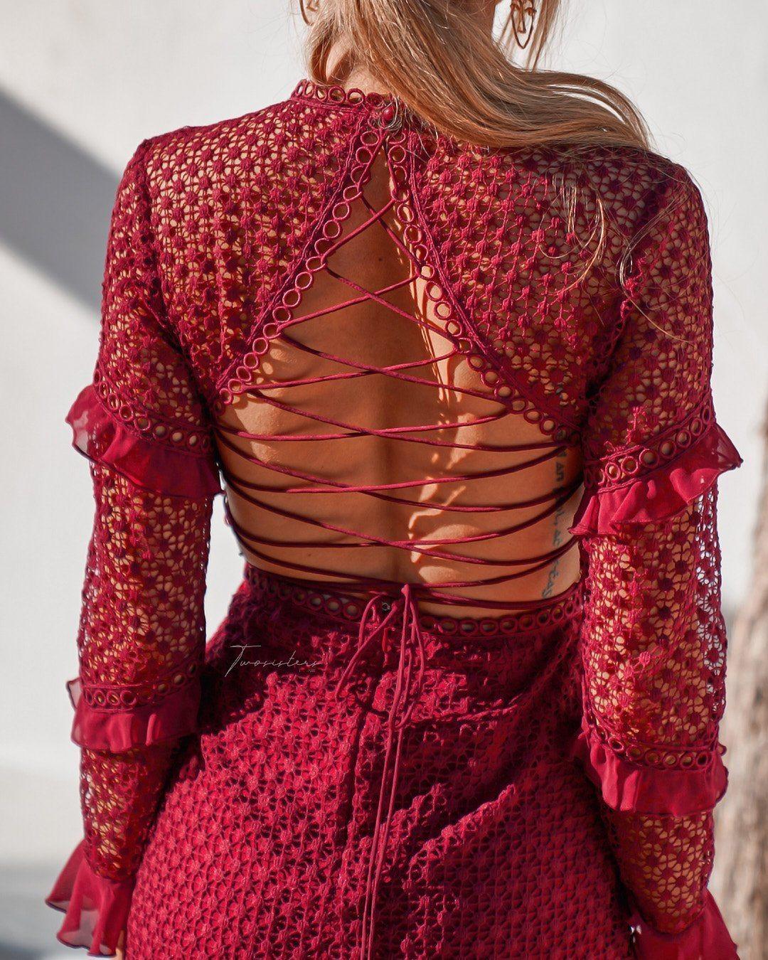 Parson Dress - Red - Image 9
