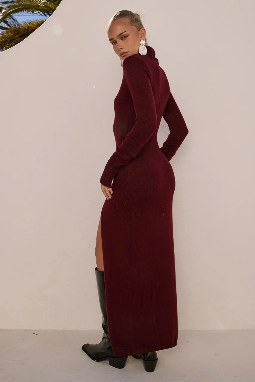 Patricia Maxi Dress - Burnt Red - Image 2