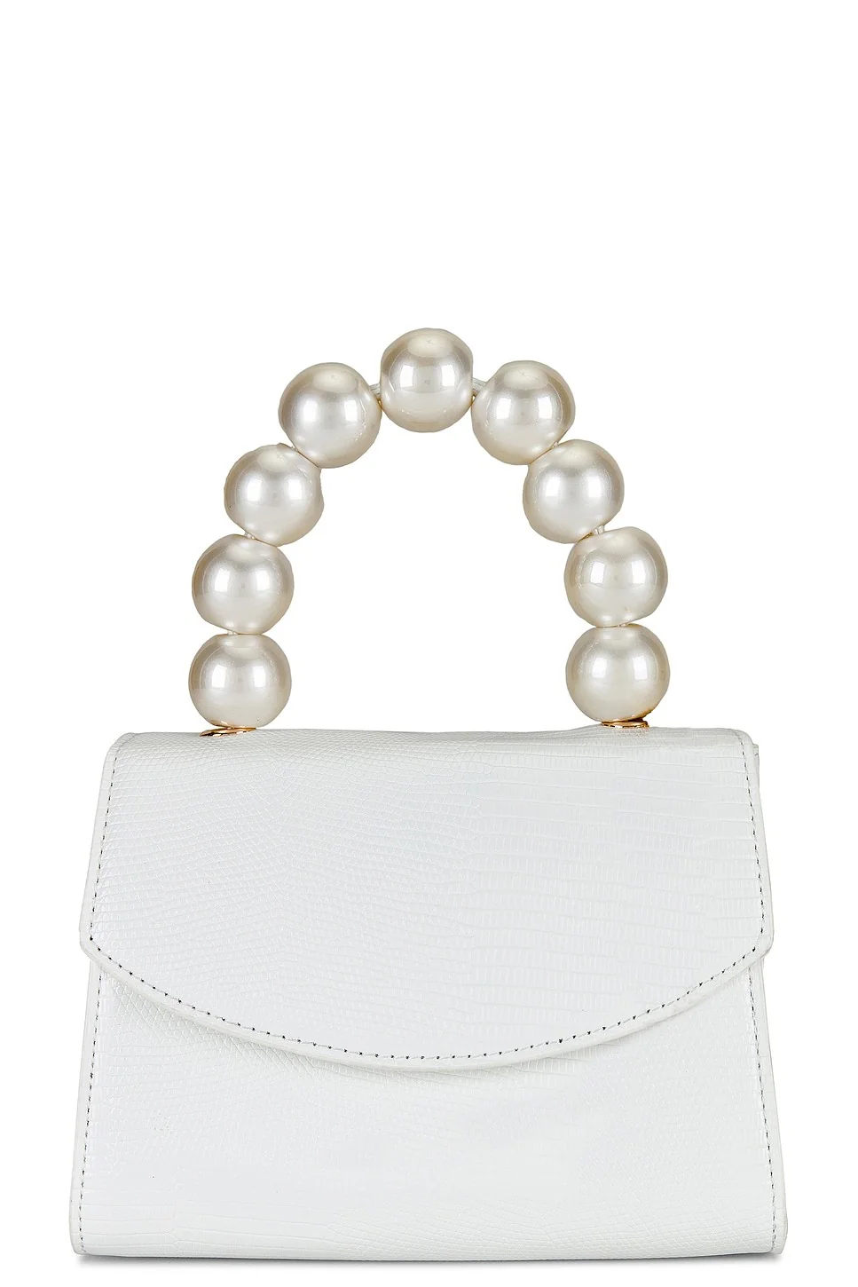 Peta Pearl Handle Bag - White