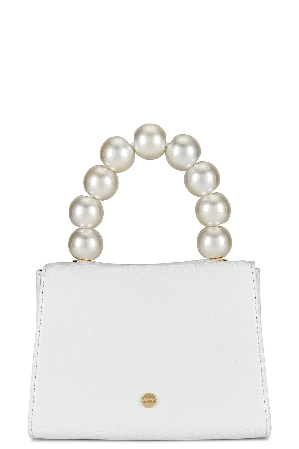 Peta Pearl Handle Bag - White - Image 2