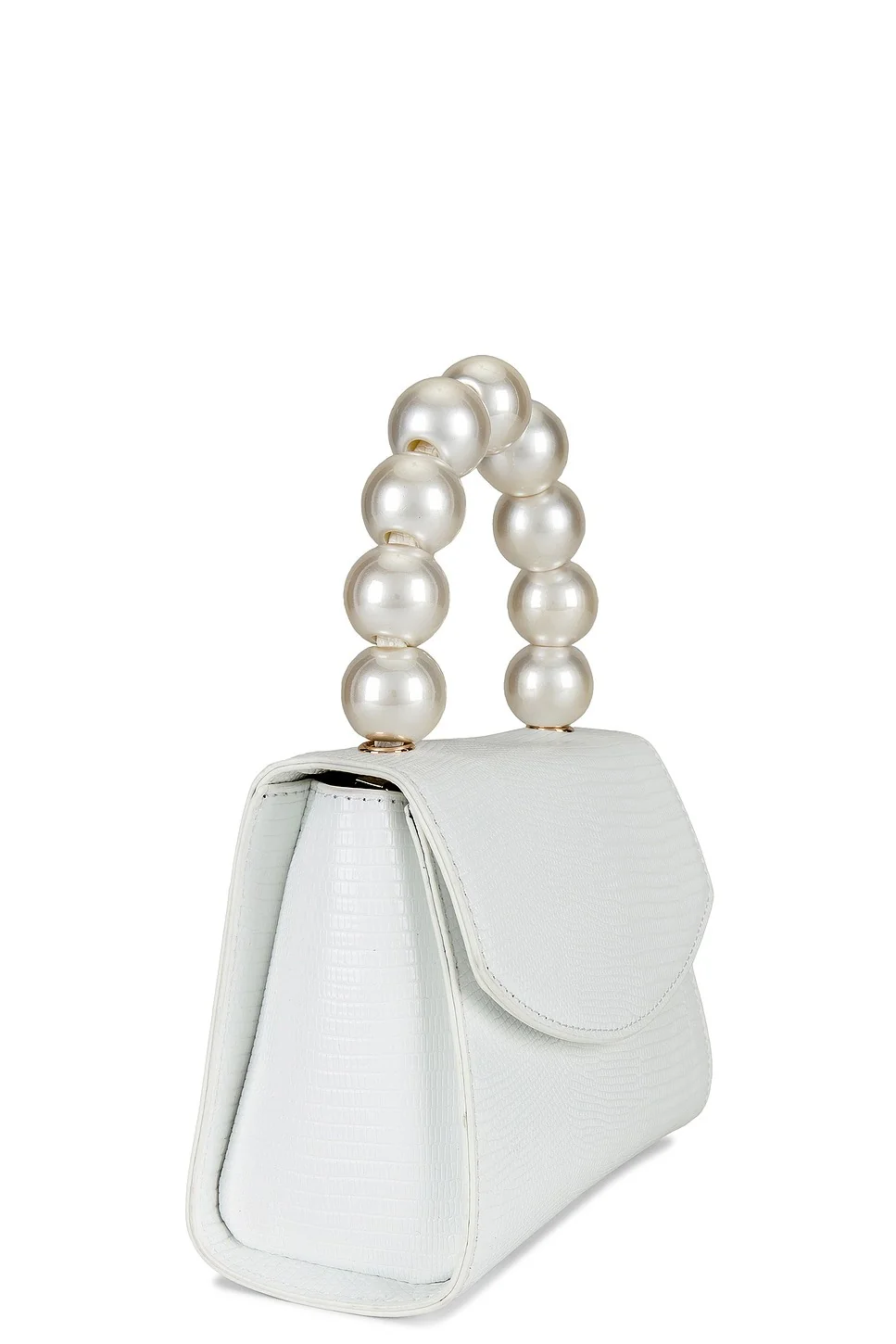 Peta Pearl Handle Bag - White - Image 3
