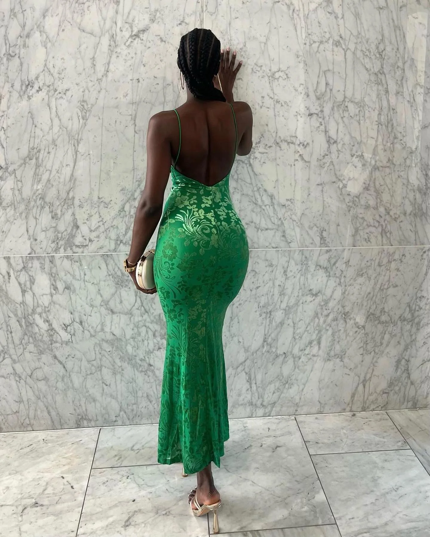 Petoria Maxi Dress - Emerald - Image 2