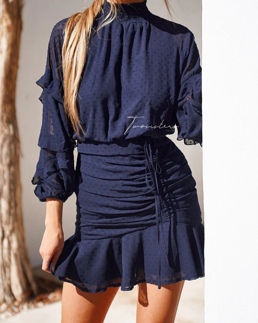 Piper Dress - Navy - Image 4
