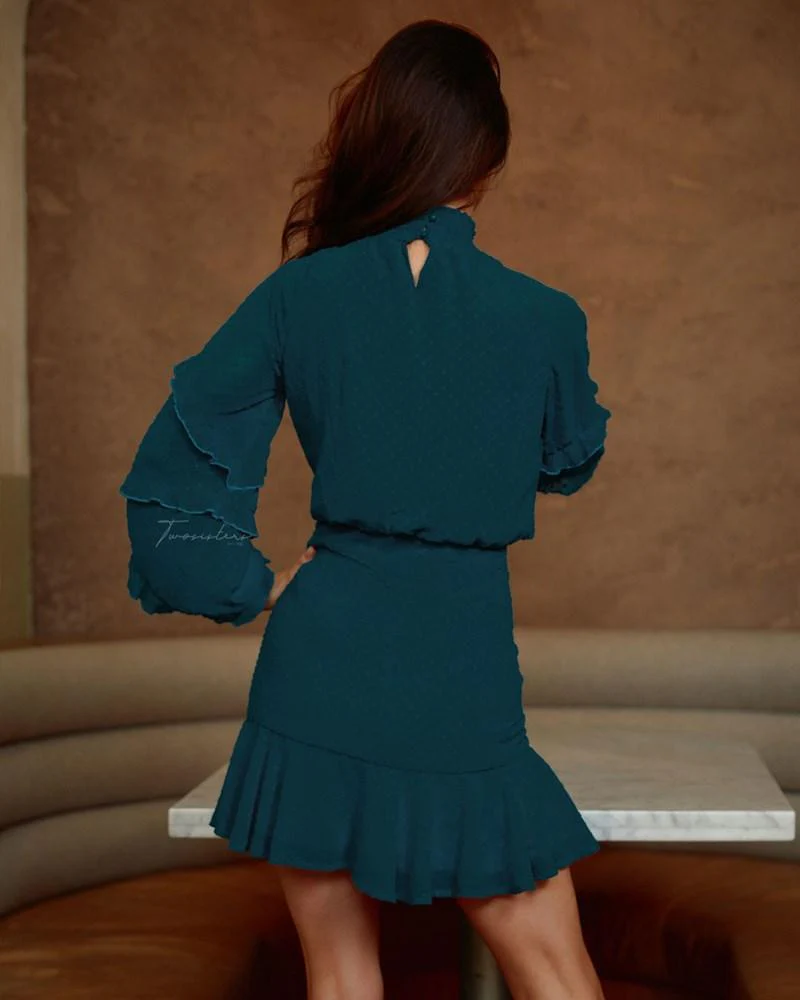 Piper Dress - Teal - Image 5
