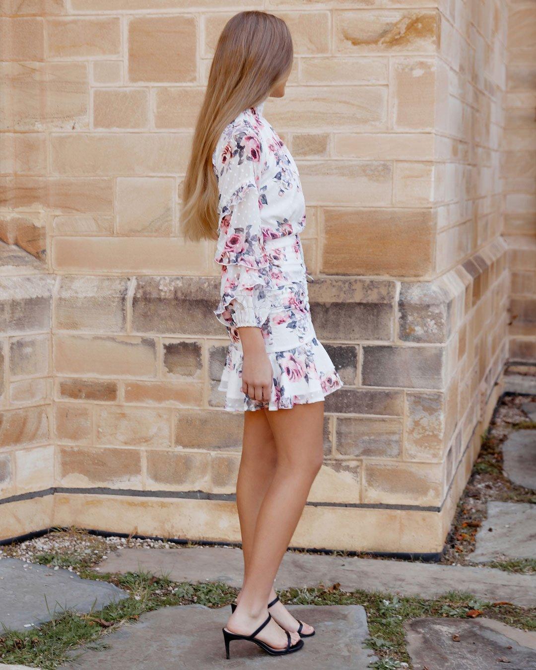 Piper Dress - White Floral - Image 5
