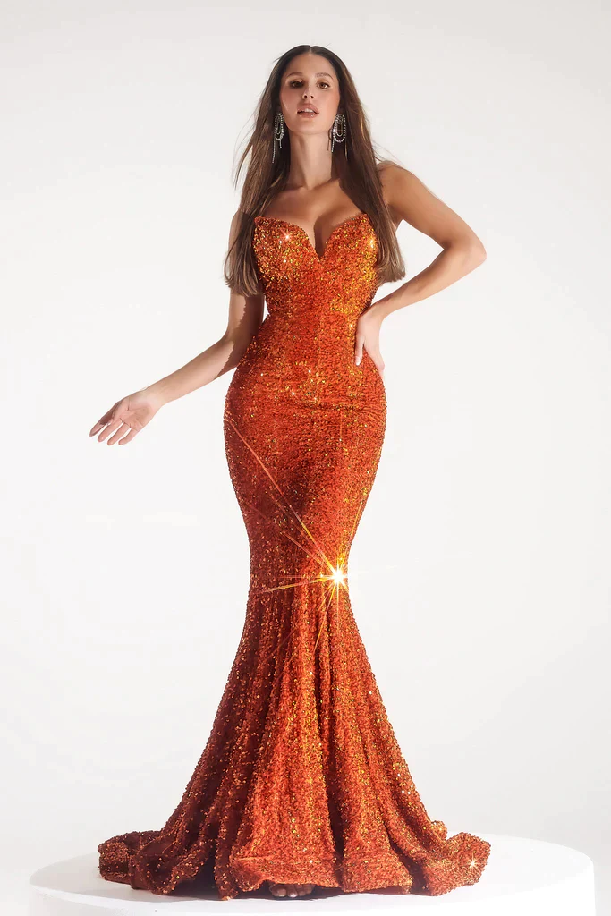 Portia & Scarlett PS21208 Gown - Burnt Orange - Image 3