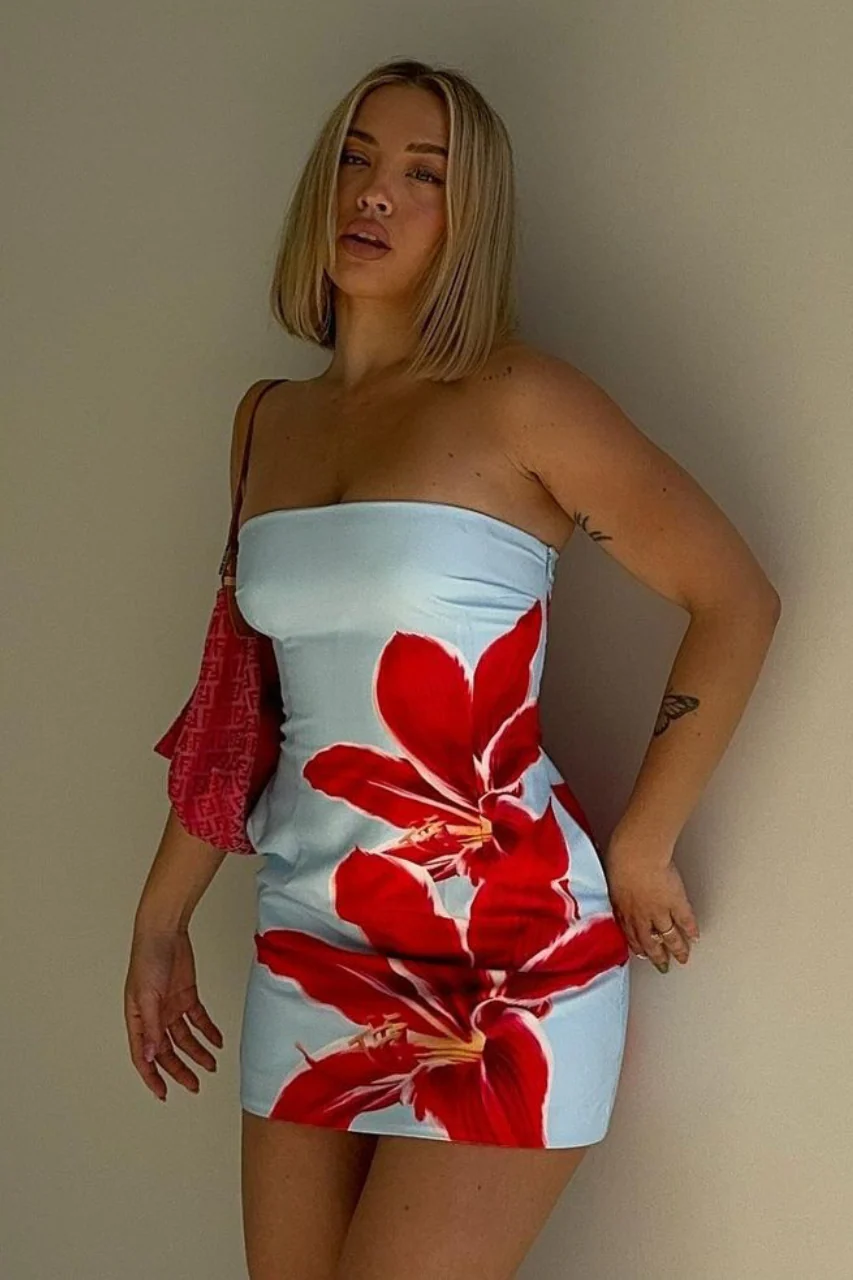 Prim Mini Dress - Red Lily - Image 3