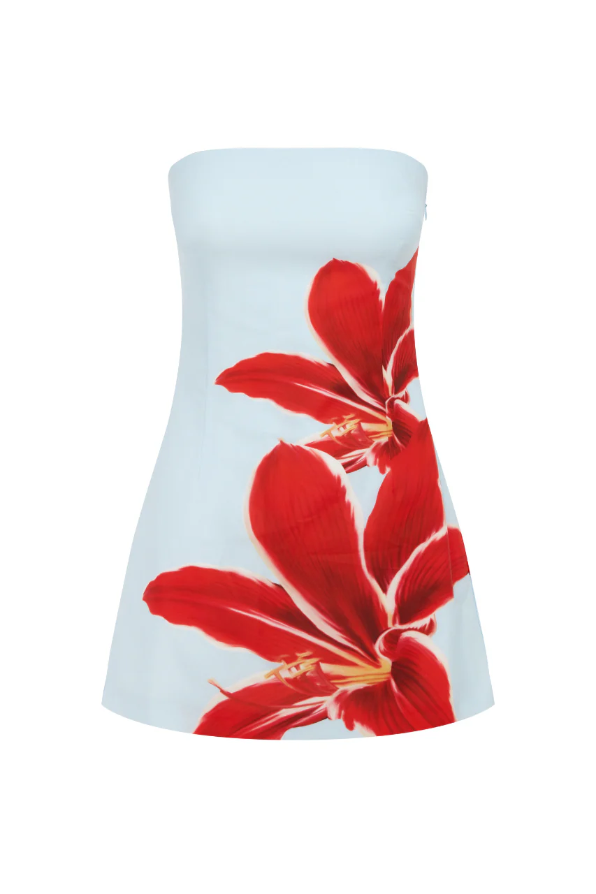 Prim Mini Dress - Red Lily - Image 7