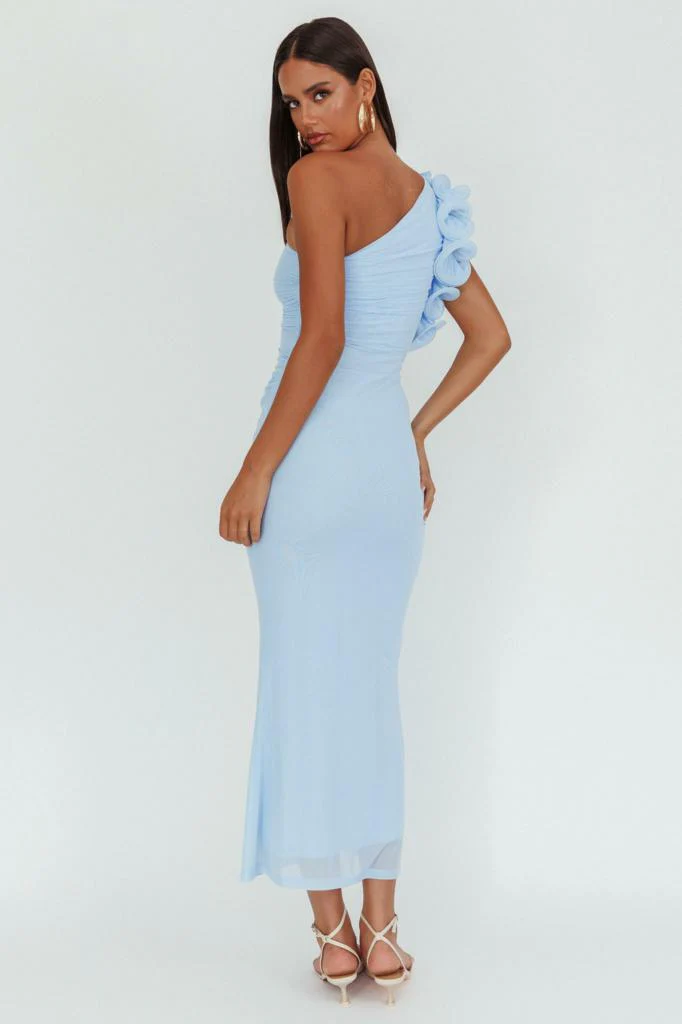 Rain Midi Dress - Baby Blue - Image 2