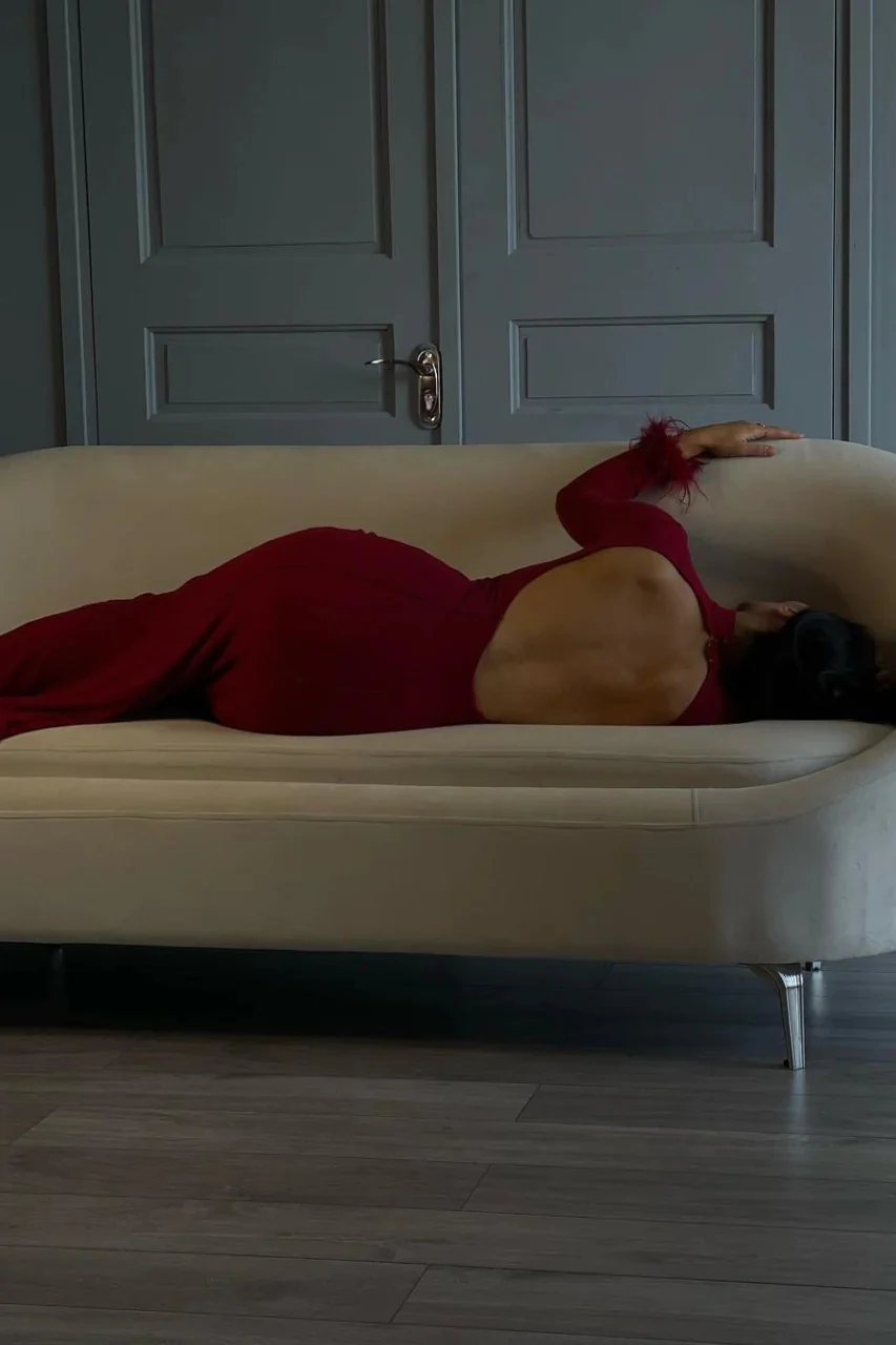 Ramon Maxi Dress - Ruby - Image 6