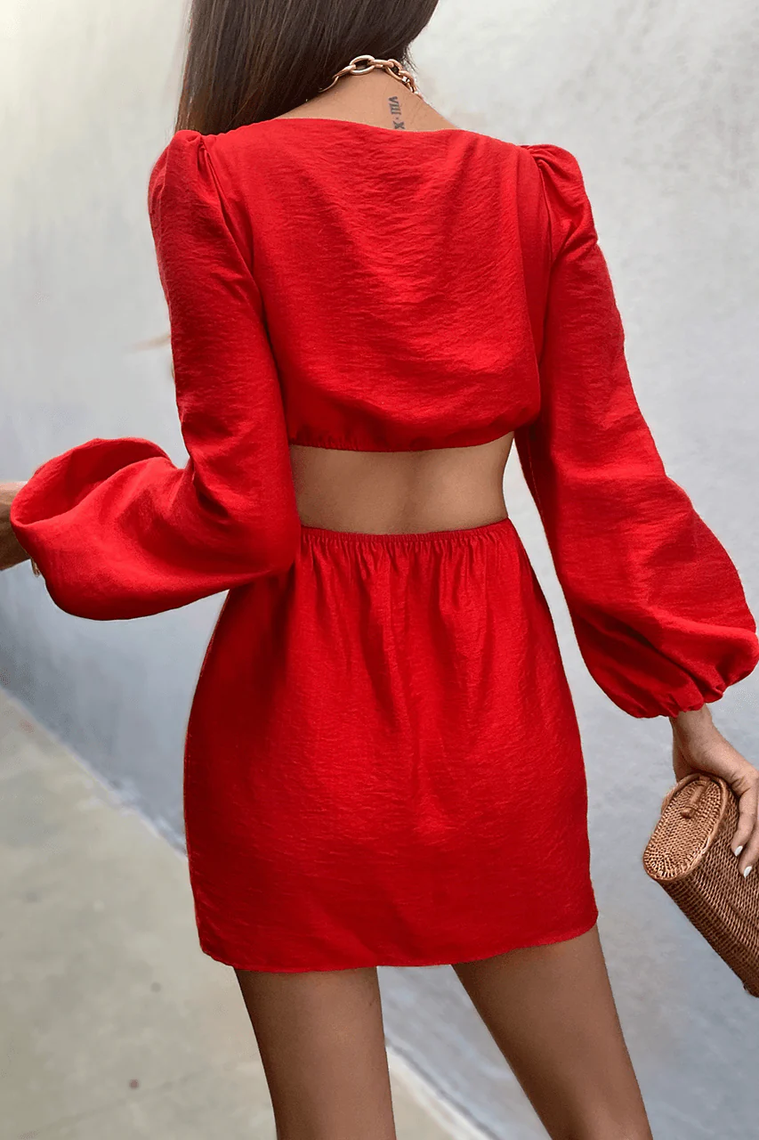Reggie Dress - Red - Image 2