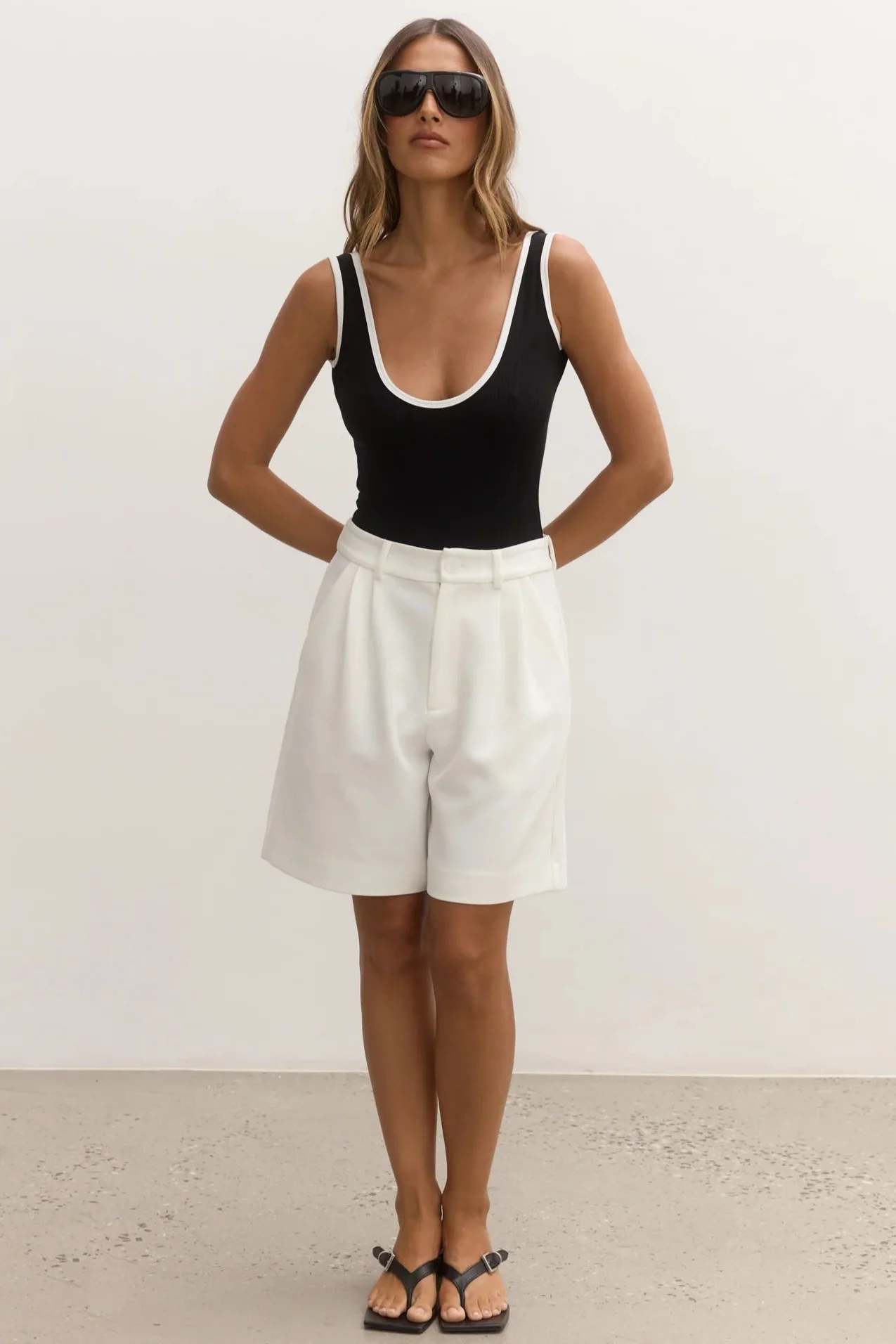 Reina Bodysuit - Black/White - Image 3