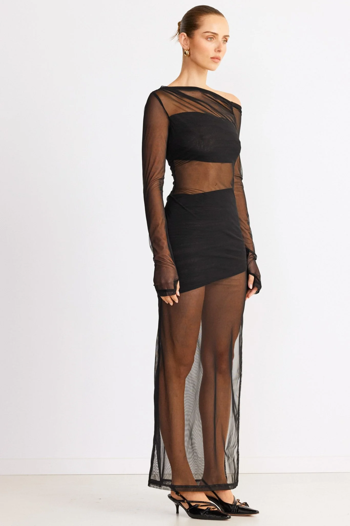 Reine Maxi Dress - Black - Image 5