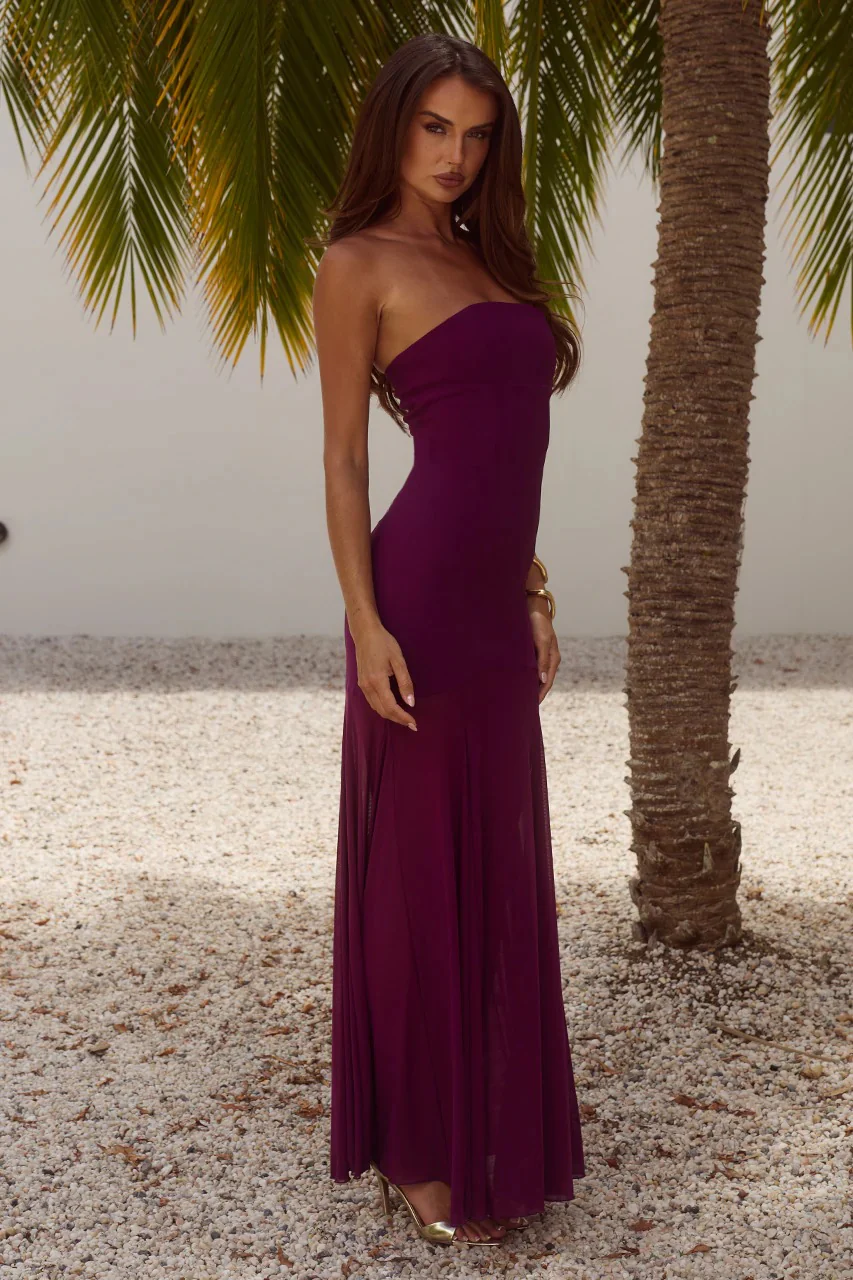 Remi Maxi Dress - Plum - Image 3