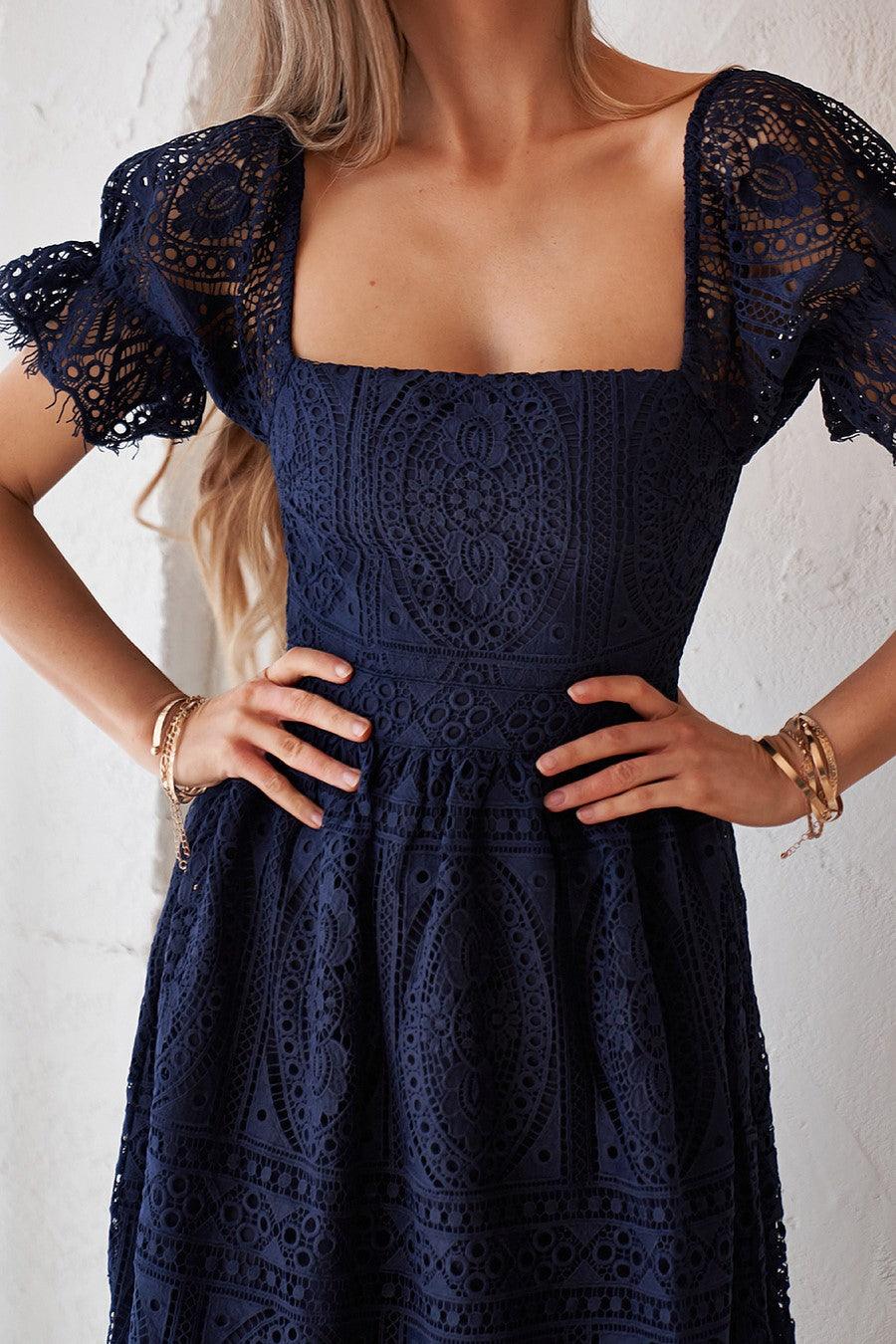 Remie Dress - Navy