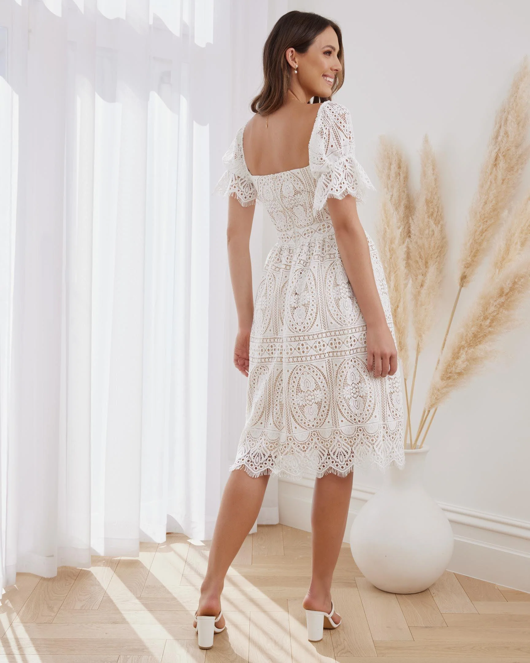 Remie Dress - White - Image 3
