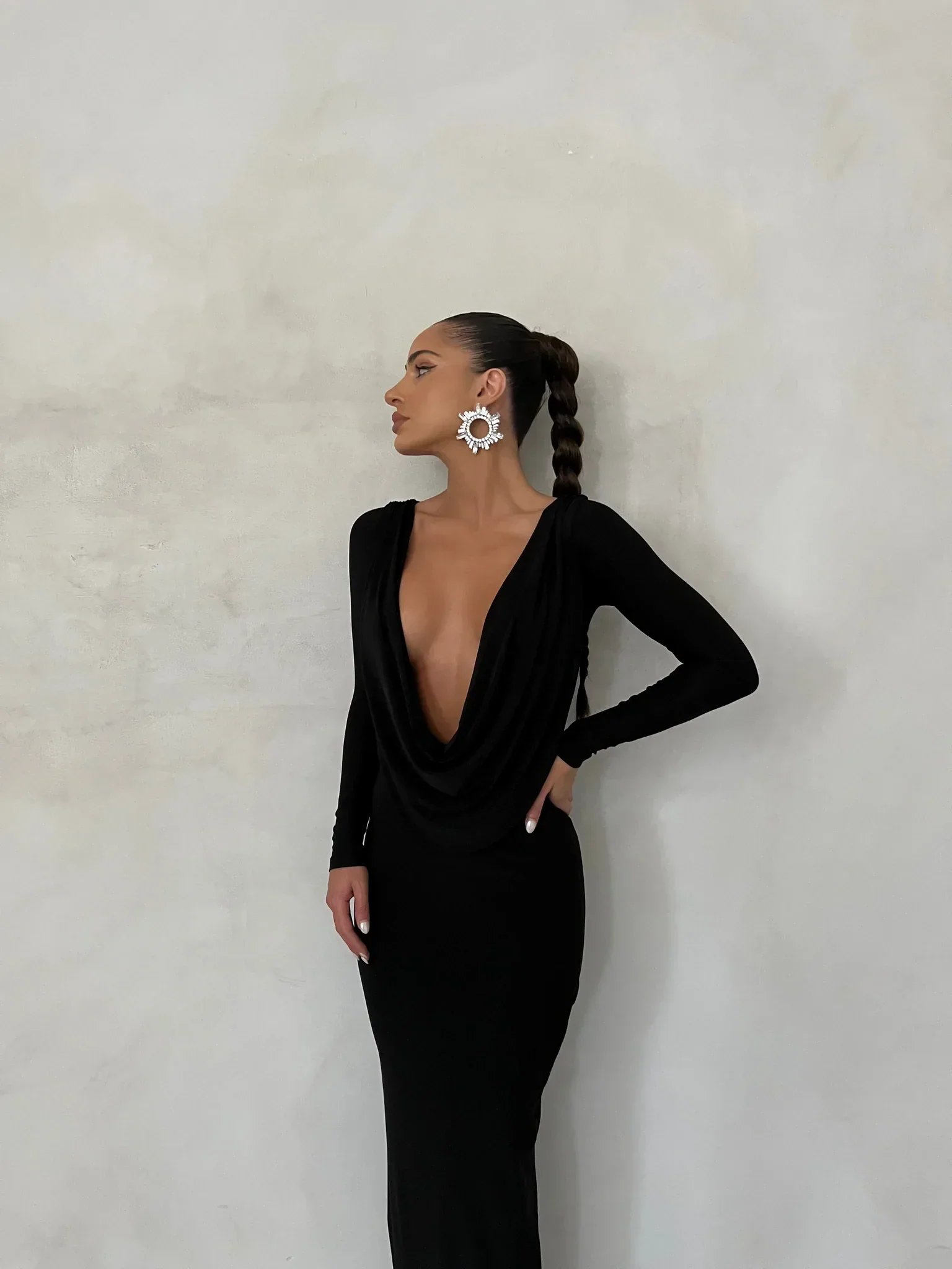 Reversible Amari Gown - Black - Image 7