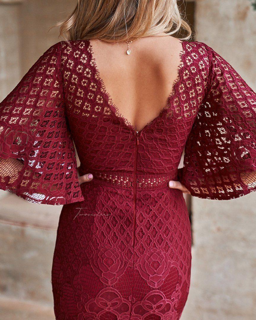 Reyna Dress - Red - Image 5