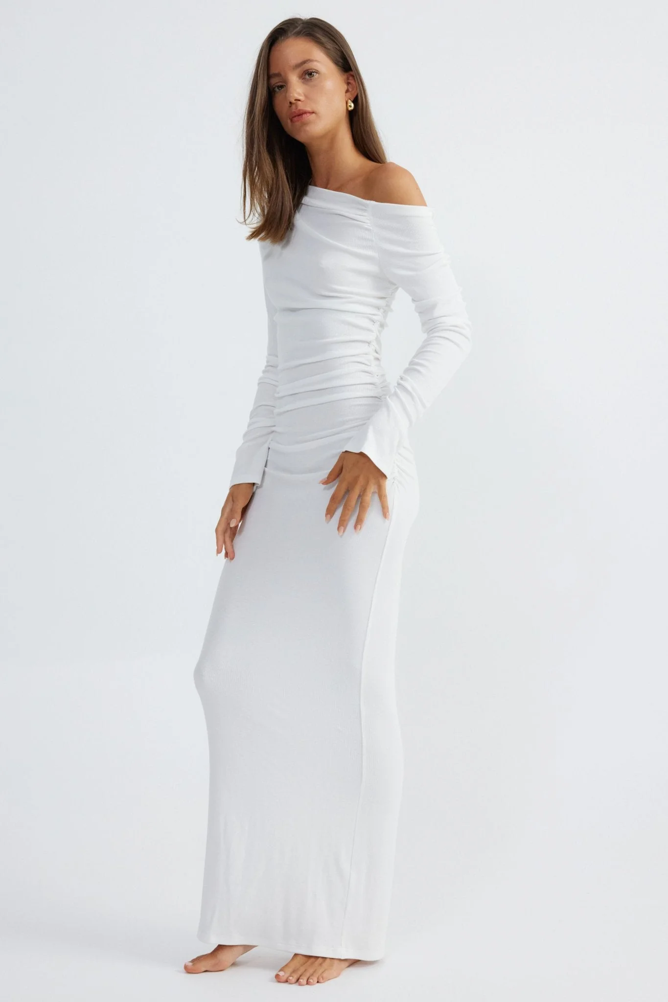 Reyna Maxi Dress - White - Image 4