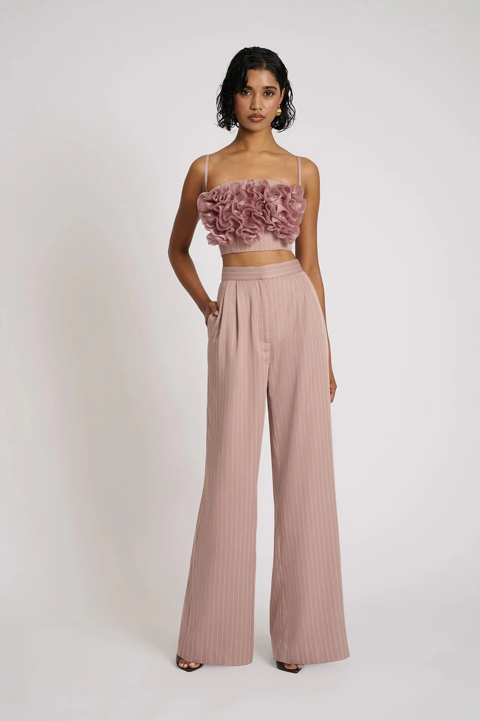 Reyna Pants - Blush Pinstripe - Image 5