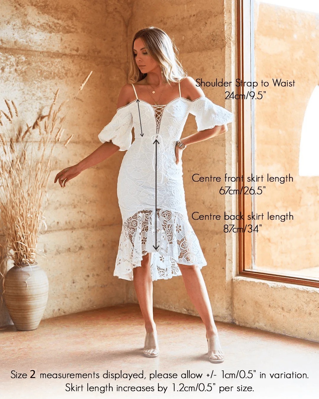 Riana Dress - Red - Image 6