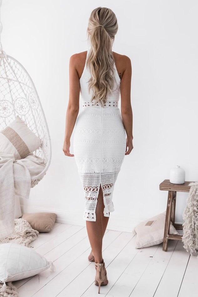 Rivers Midi Dress - White - Image 2