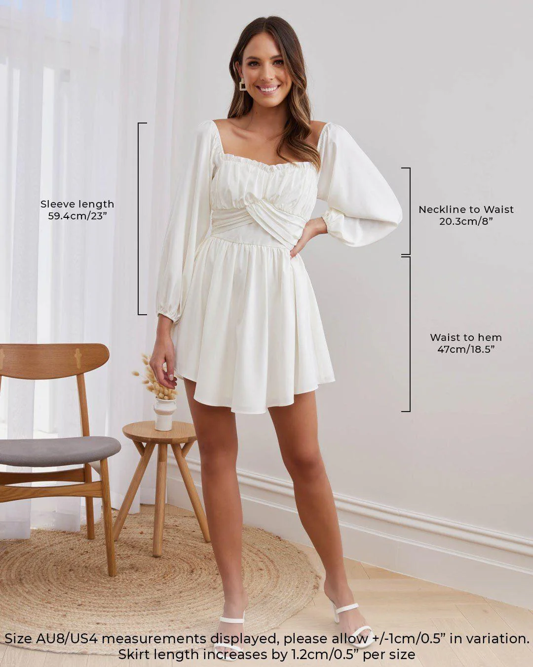 Riviera Mini Dress - White - Image 6