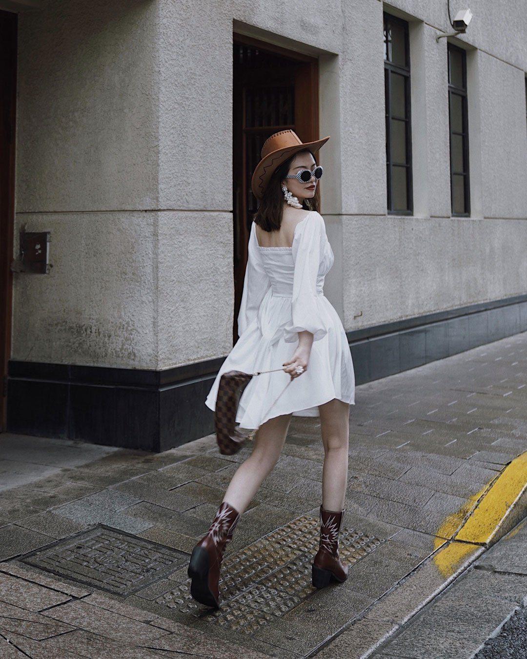 Riviera Mini Dress - White - Image 7