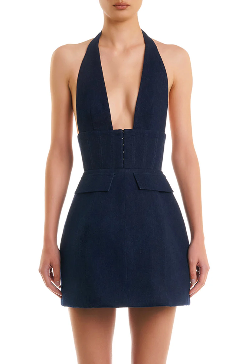 Roberta Dress - Denim - Image 3