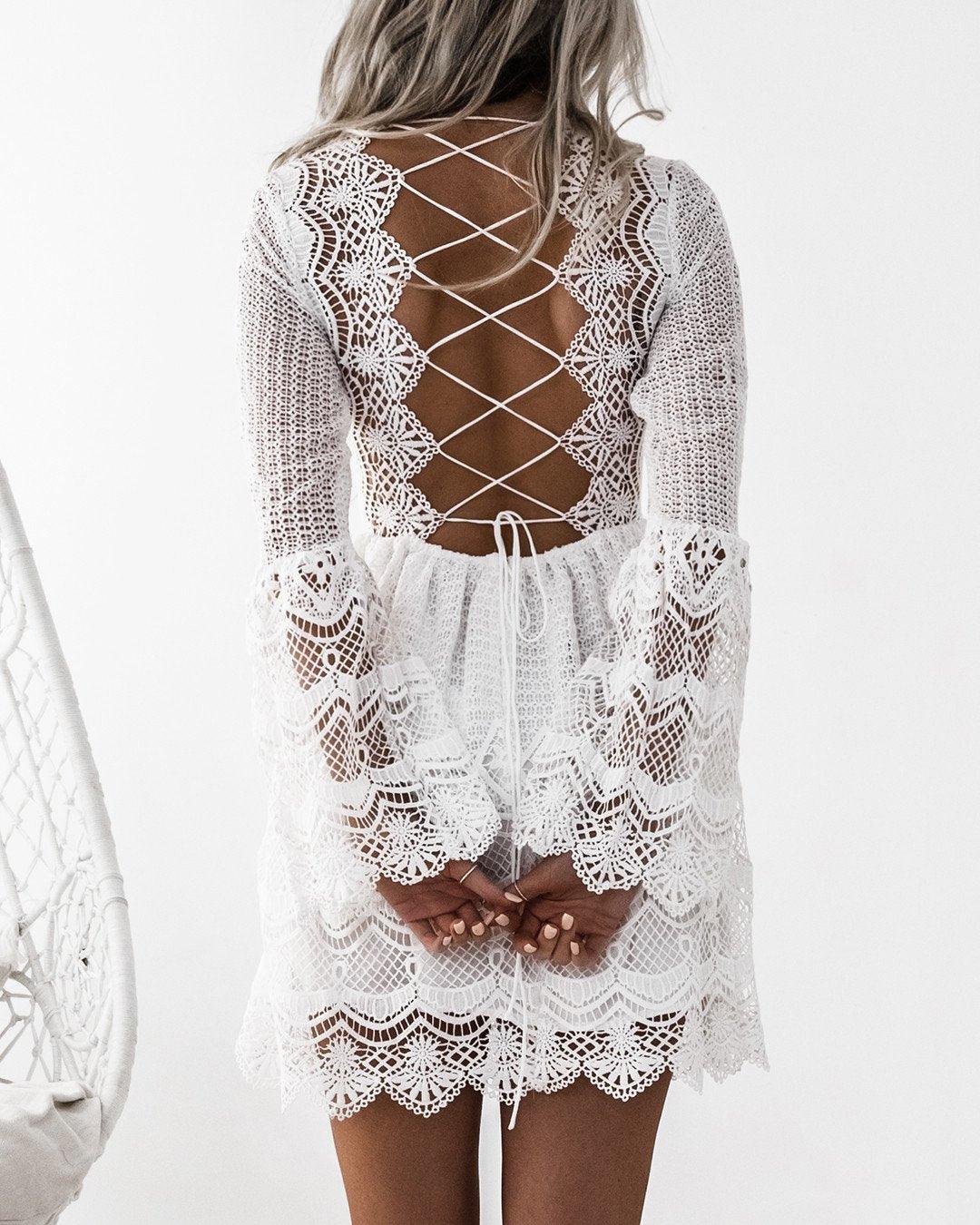 Romania Dress - White - Image 4