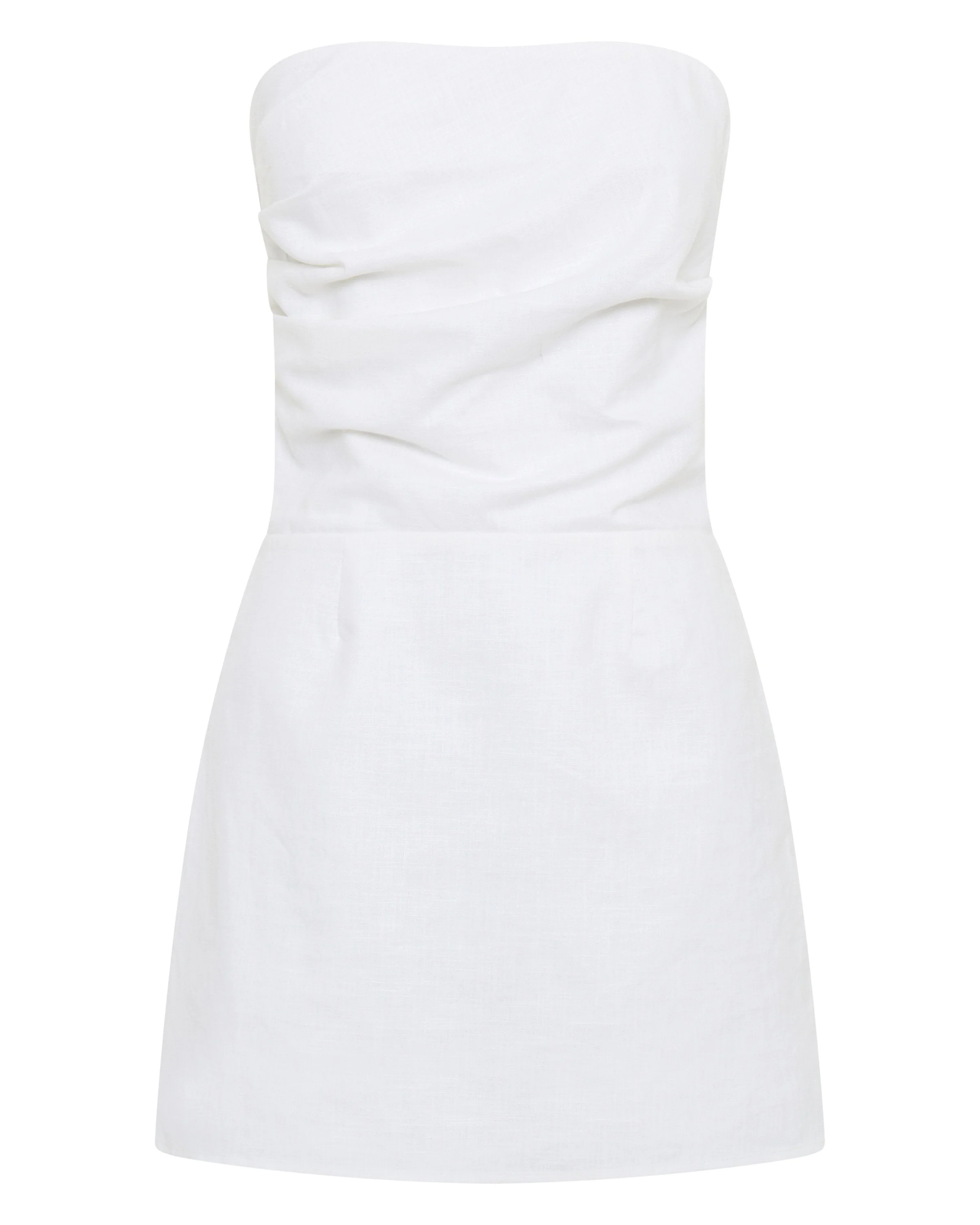 Romi Linen Dress - White - Image 7