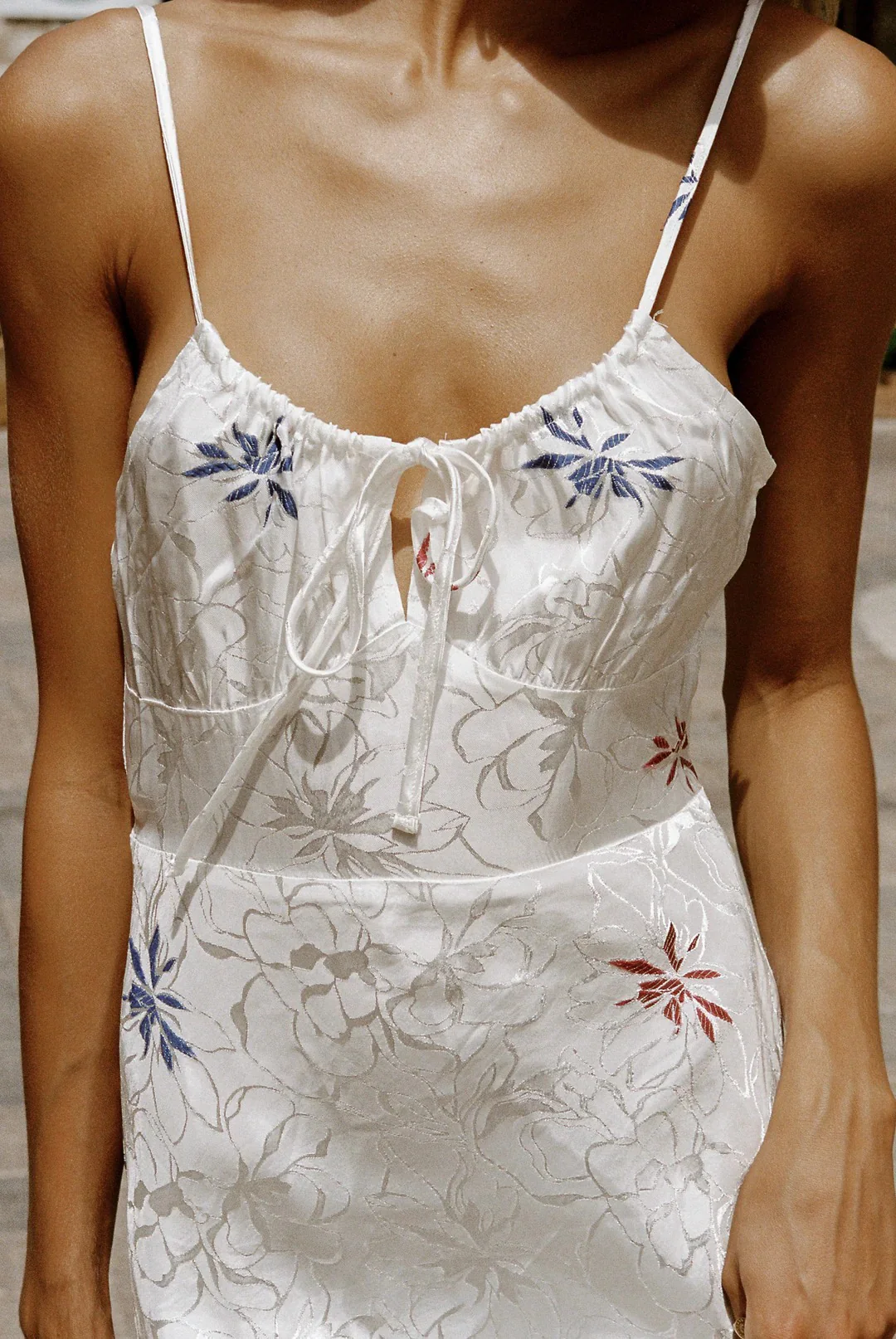 Rosa Midi Dress - White - Image 3