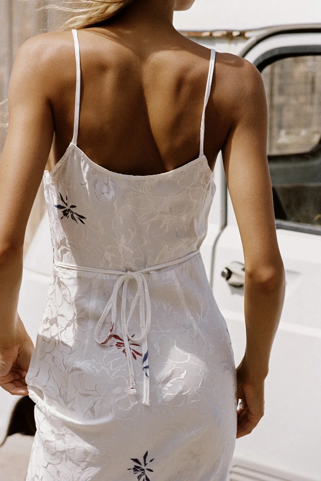 Rosa Midi Dress - White - Image 4