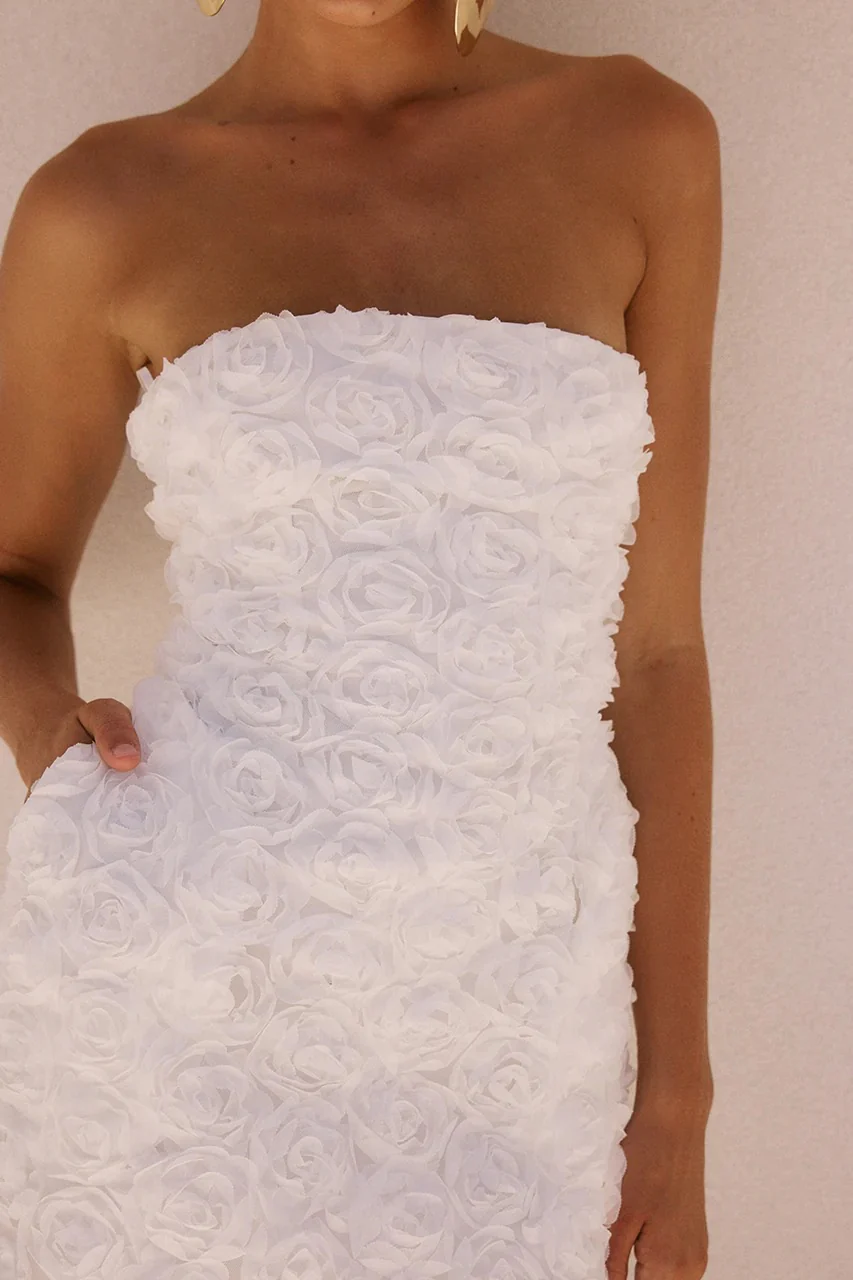 Rosalina Mini Dress - White - Image 4